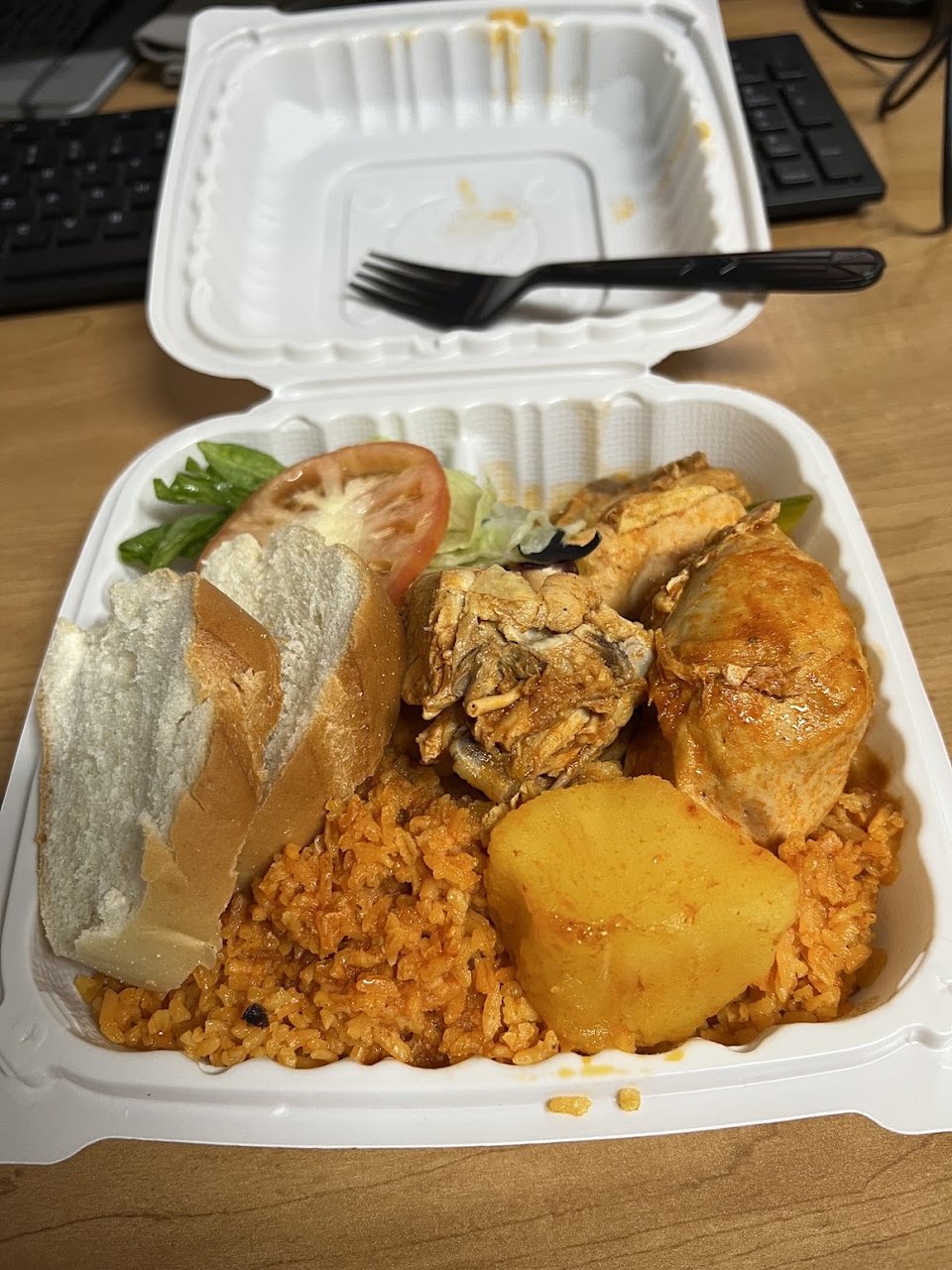 Red Rice and Chicken Stew and Salud